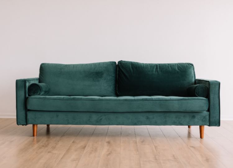 velvet sofa